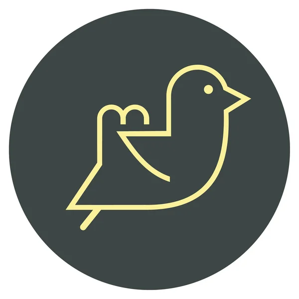 Fliegender Vogel - Vektor-Symbol — Stockvektor