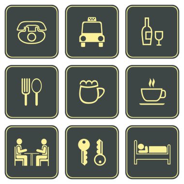 Set of vector icons clipart