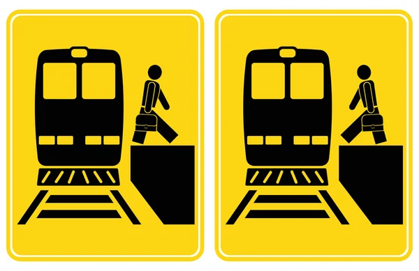 Gare - arrivée et départ — Image vectorielle
