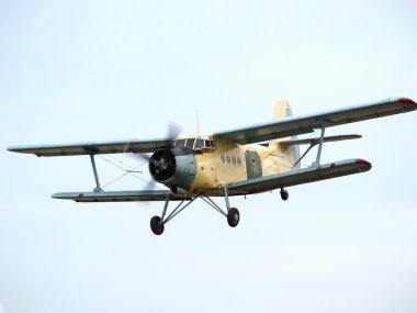 AN-2 on final approach clipart