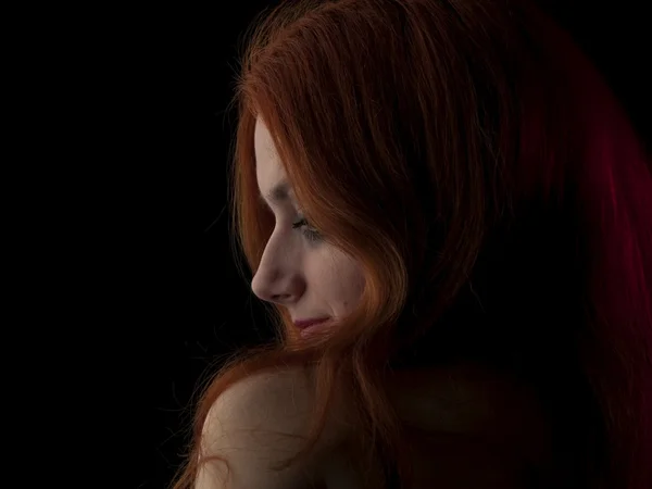 Vörös hajú szépség — Stock Fotó