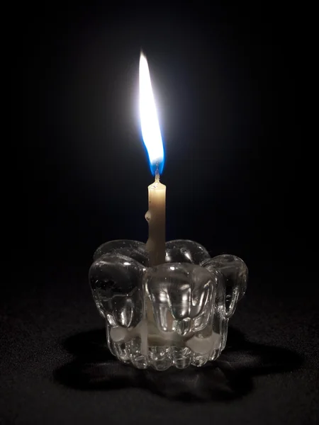 stock image Candle in darkness