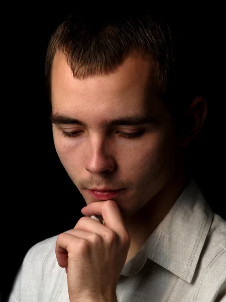 stock image Young man thinking