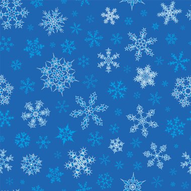 Seamless Snowflakes Pattern clipart