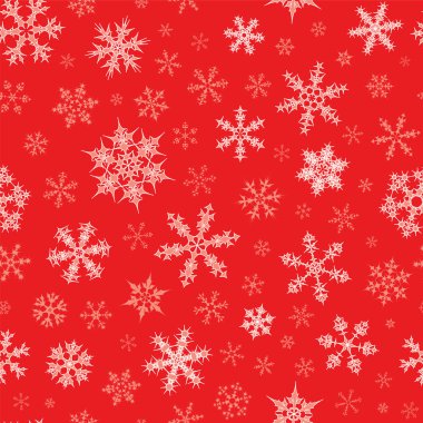 Seamless Snowflakes Pattern clipart