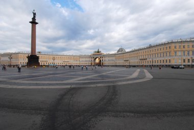 Palace Square in St. Petersburg clipart