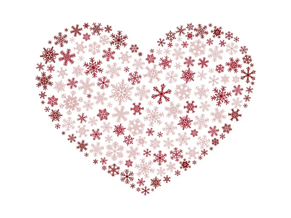 stock vector Snowflake heart