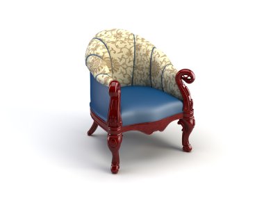 old antique armchair. vintage style. 