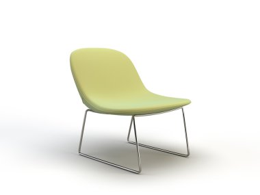 3 d illustration of a modern chair 