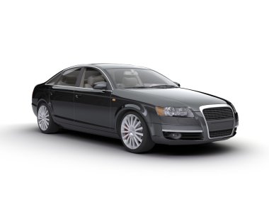 luxury car on white background  clipart