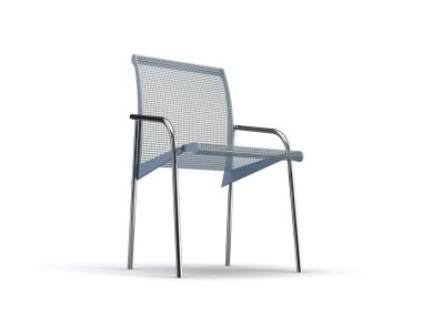 chair from the garden isolated on a white background. 3 d illustration 