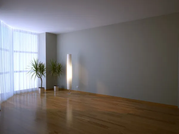 Modernos Interiores Luminosos Ilustração Renderização — Fotografia de Stock