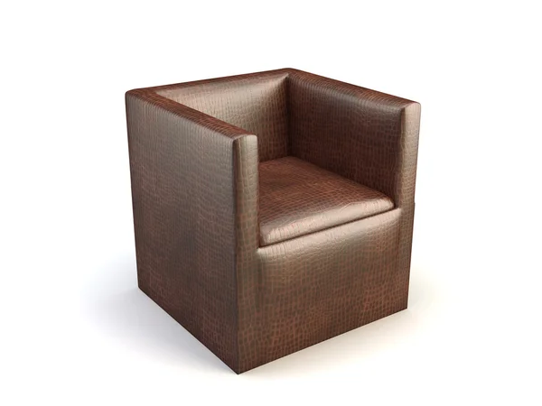 Moderní Dřevěná Židle Izolovaných Bílém Pozadí — Stock fotografie