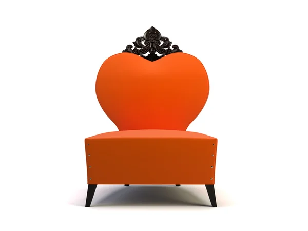 Render Orange Chair — Zdjęcie stockowe