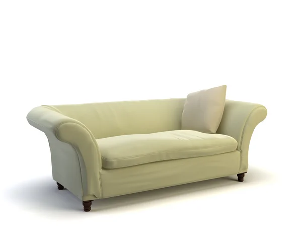 Rendering Modern Sofa Isolated — Zdjęcie stockowe