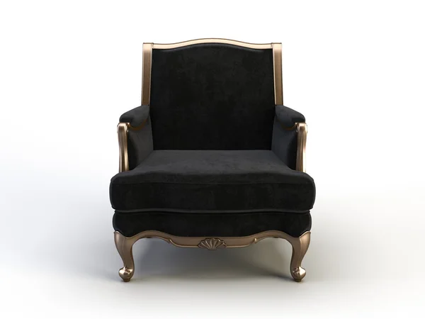 Luxury Armchair Isolated White Background Render — Stock Photo, Image