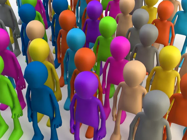 Group Colorful People — Fotografia de Stock