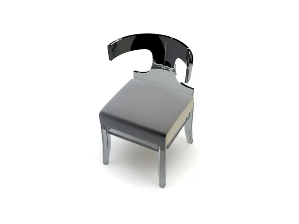 Rendering Metal Chair — стоковое фото