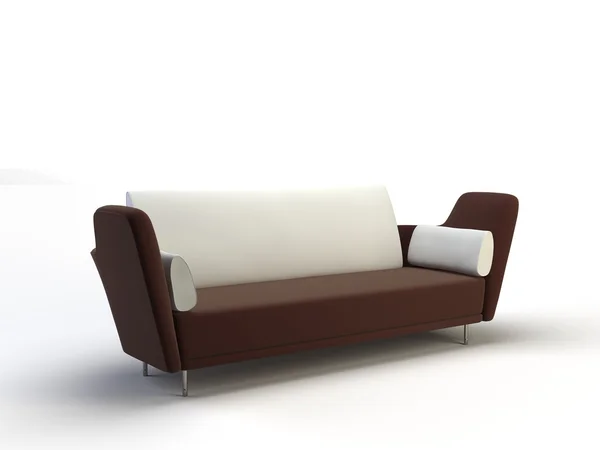 Sofa Białe Wnętrza — Zdjęcie stockowe