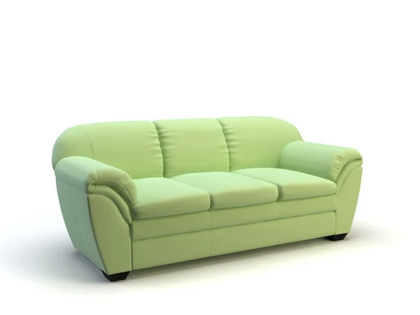 Render Modern Leather Sofa — Zdjęcie stockowe