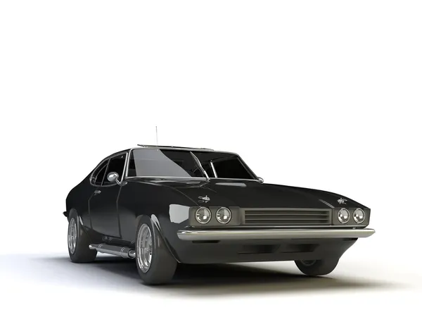 Black Vintage Car Side View — Zdjęcie stockowe