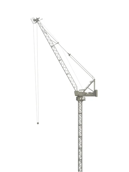 Crane Isolated Background Rendering — Foto Stock