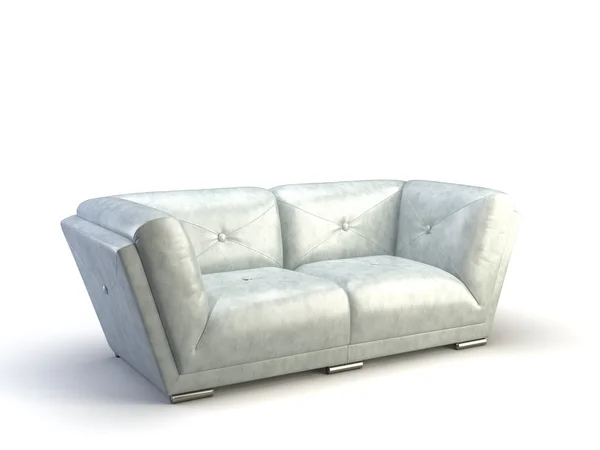 Rendering Modern Luxury Sofa Isolated White Background — 스톡 사진