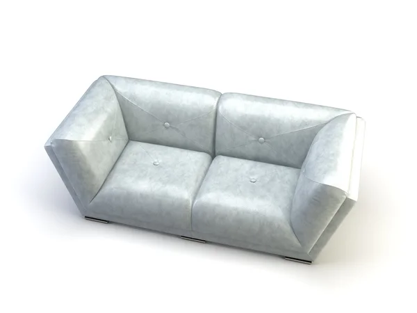 Render Empty Sofa White — Φωτογραφία Αρχείου