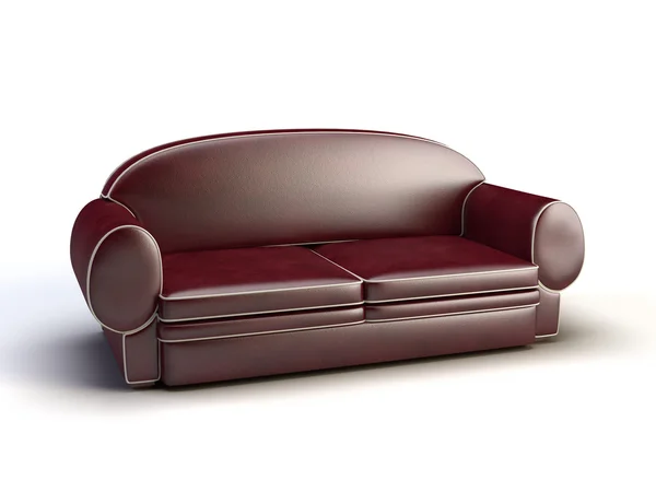Modern Sofa Isolated White Background — Stock Photo, Image