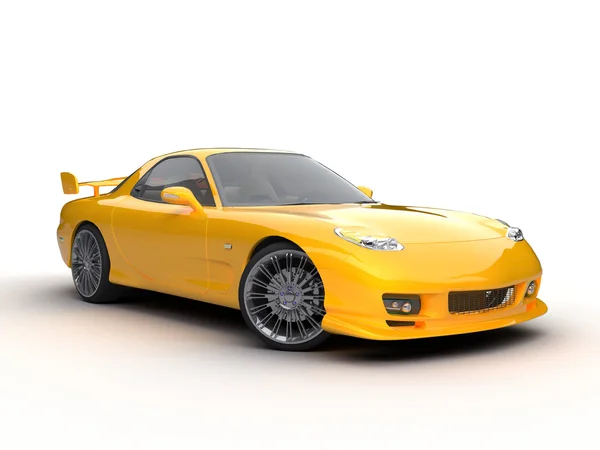 Modern Yellow Sport Car — Stock fotografie