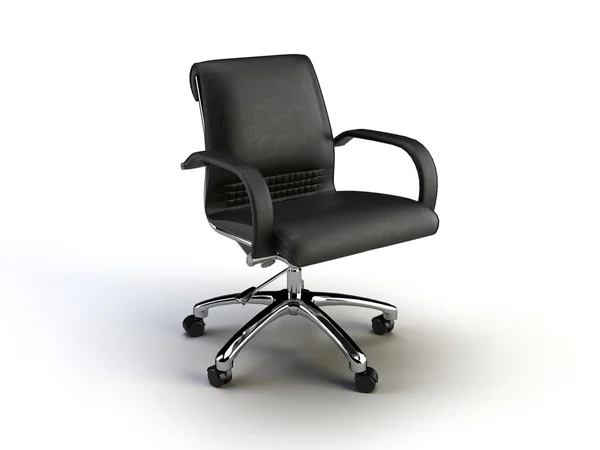 Krzesło Czarne Białym Tle — Zdjęcie stockowe