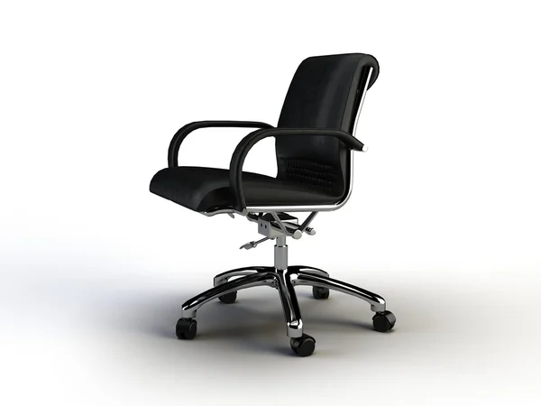 Krzesło Biurowe Izolowane Białym — Zdjęcie stockowe