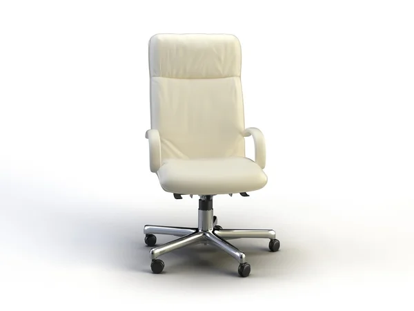Krzesło Białym Tle Biały — Zdjęcie stockowe