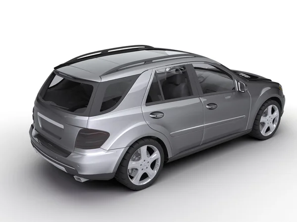 Modern Luxury Car Isolated Gray Background — Stock fotografie