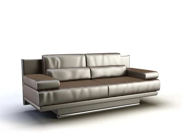 Modern Interior Sofa Isolated White Background — 스톡 사진