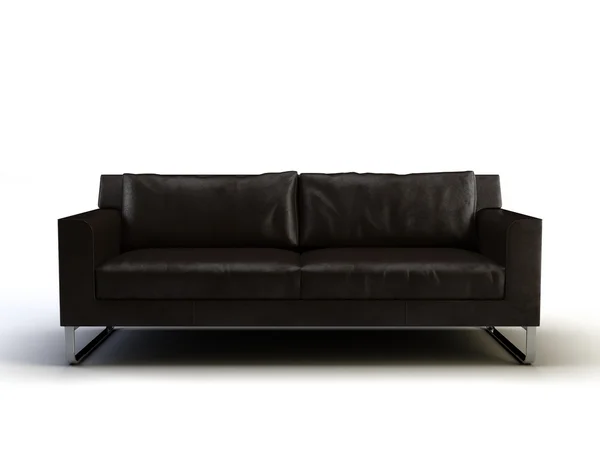 Render Sofa Isolated Black Background — Zdjęcie stockowe