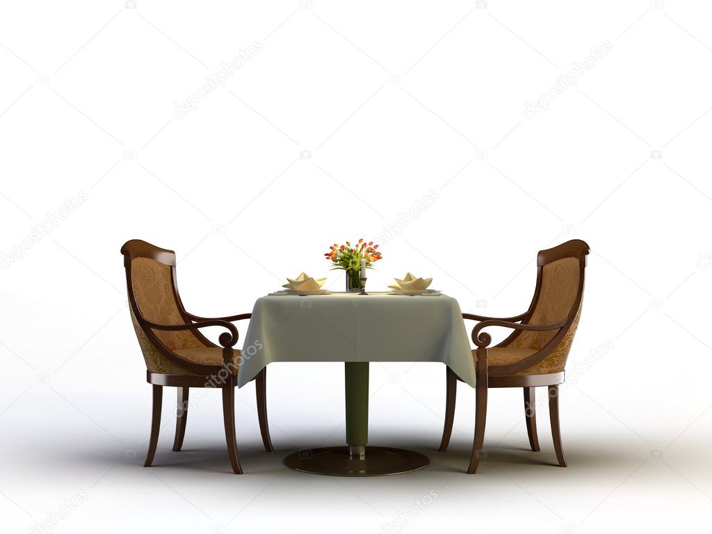 dining table in the restaurant 