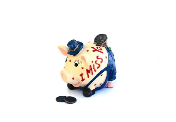Piggy Bank Concetto isolato — Foto Stock