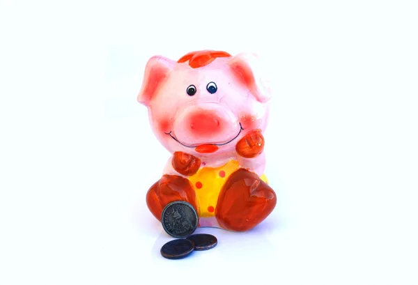Piggy bank concept geïsoleerd — Stockfoto