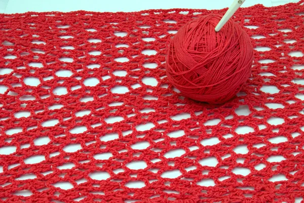 Wool and knitting needles - isolated — Stock Photo, Image