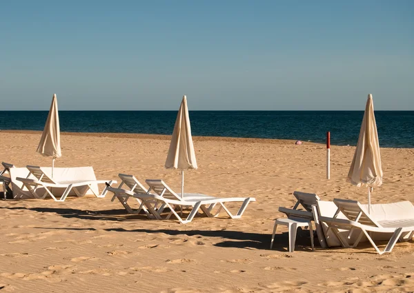 Beach in Algarve at autumn — Stock Photo, Image