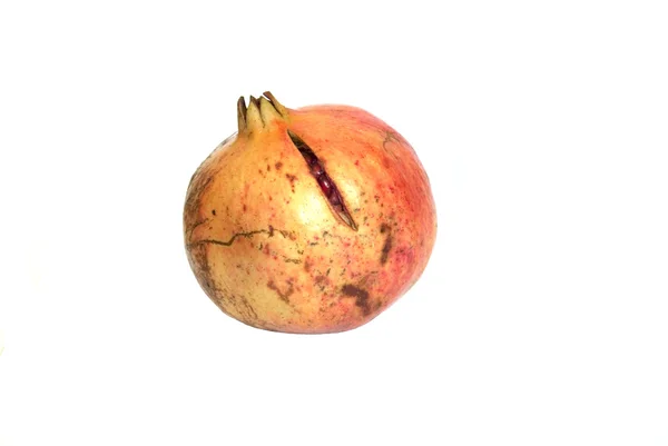 A pomegranate, isolated on white — Stock Photo, Image