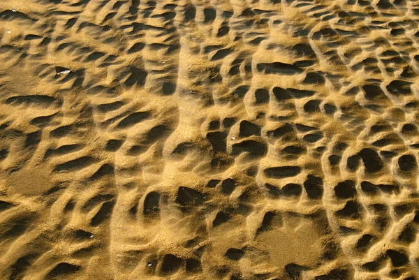 Vlny z písku - větru a vodě — Stock fotografie