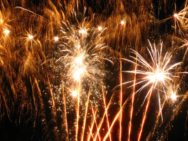 Firework on sky — Stock Photo, Image