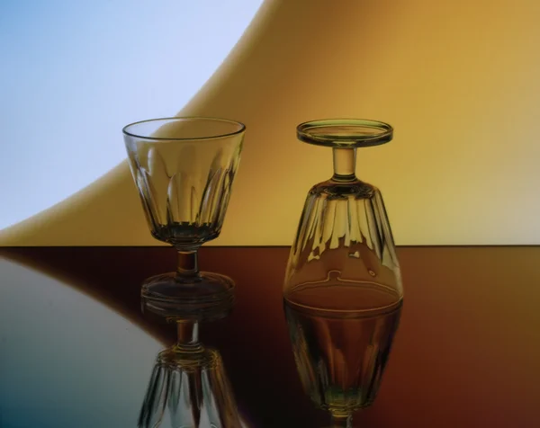 Wine Glass Refraction Pattern — Stock Photo, Image
