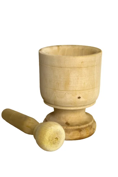 Mortar and pestle isolated — Stock Photo, Image