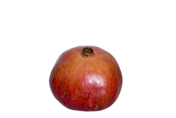 Na białym tle owoc granatu — Zdjęcie stockowe
