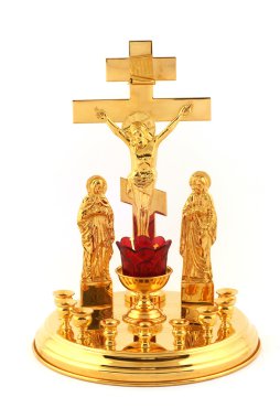 The Christian church candlestick clipart