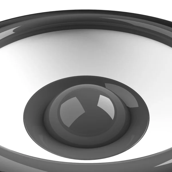 Чорний гучномовець крупним планом — стокове фото