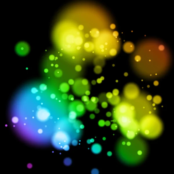 Jasné barevné světlé kruhy — Stock fotografie